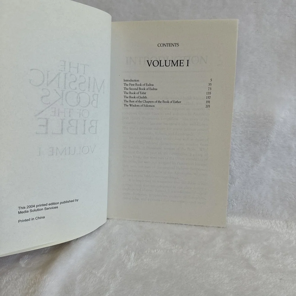 The‎ Missing Books of the Bible Volumes 1 and 2 Set Apocrypha